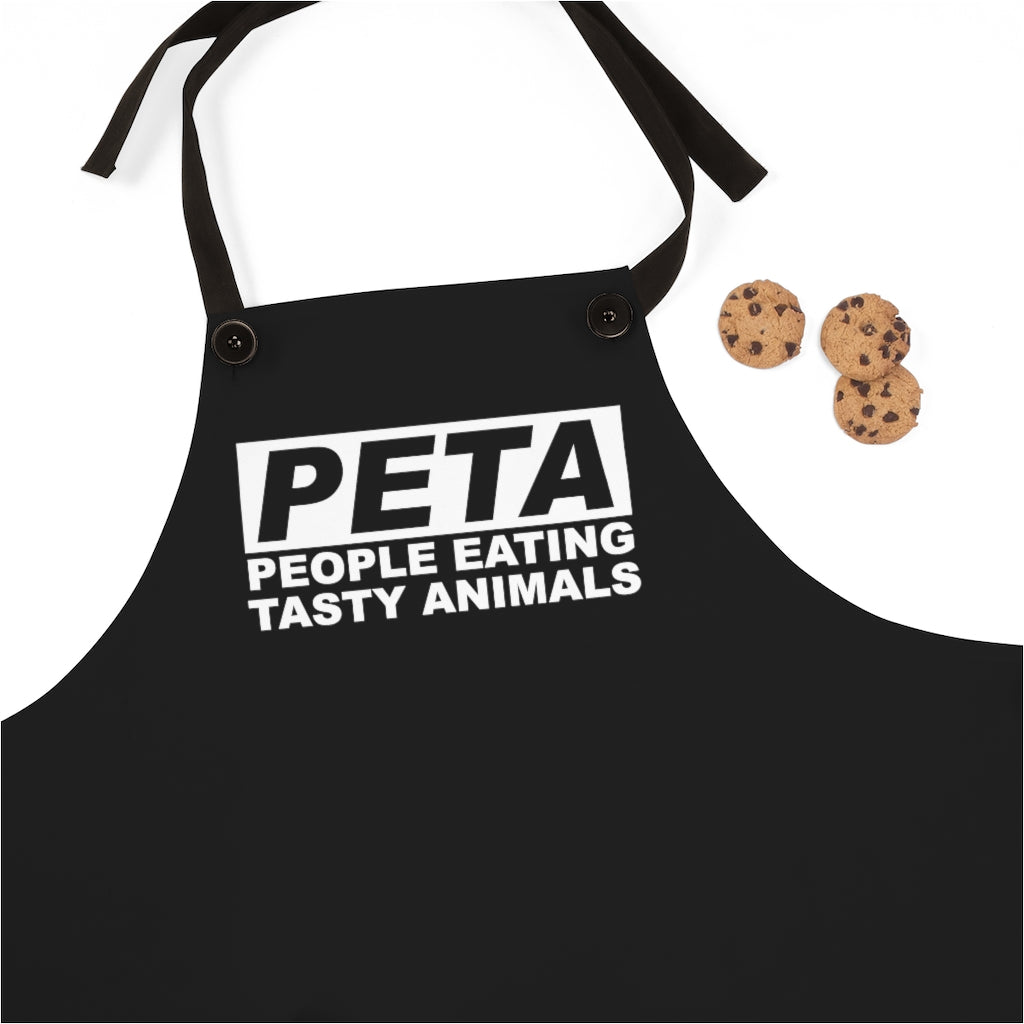Apron: PETA People Eating Tasty Animals (White Graphic)